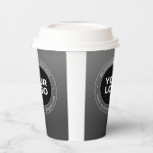 Uw zakelijke Logo of ontwerp en bewerkbare tekst Papieren Bekers (Links)