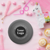 Uw zakelijke Logo of ontwerp en bewerkbare tekst Papieren Bordje (Feest)