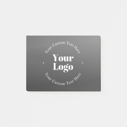 Uw zakelijke Logo of ontwerp en bewerkbare tekst Post-it® Notes (Voorkant)
