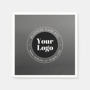 Uw zakelijke Logo of ontwerp en bewerkbare tekst Servet