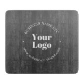 Uw zakelijke Logo of ontwerp en bewerkbare tekst Snijplank (Voorkant)