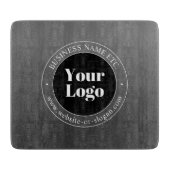 Uw zakelijke Logo of ontwerp en bewerkbare tekst Snijplank (Voorkant)