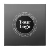 Uw zakelijke Logo of ontwerp en bewerkbare tekst Tegeltje (Voorkant)