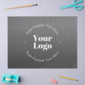 Uw zakelijke Logo of ontwerp en bewerkbare tekst Tissuepapier (Craft)