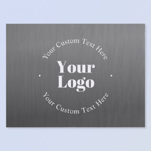 Uw zakelijke Logo of ontwerp en bewerkbare tekst Tissuepapier