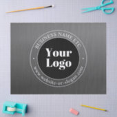 Uw zakelijke Logo of ontwerp en bewerkbare tekst Tissuepapier (Craft)