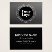 Uw zakelijke Logo of ontwerp en bewerkbare tekst Visitekaartje (Voorkant /achterkant)