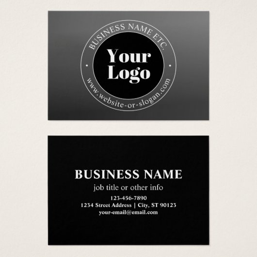 Uw zakelijke Logo of ontwerp en bewerkbare tekst Visitekaartje (Voorkant /achterkant)