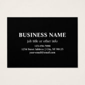 Uw zakelijke Logo of ontwerp en bewerkbare tekst Visitekaartje (Achterkant)