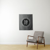 Uw zakelijke Logo of ontwerp en bewerkbare tekst Wandkleed (In situ)