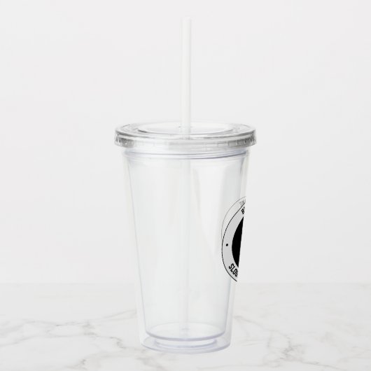 Uw zakelijke Logo of ontwerp | Vet Bewerkbare teks Acryl Drinkbeker (Rechts)