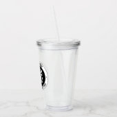 Uw zakelijke Logo of ontwerp | Vet Bewerkbare teks Acryl Drinkbeker (Links)