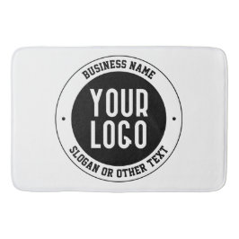 Uw zakelijke Logo of ontwerp | Vet Bewerkbare teks Badmat