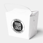 Uw zakelijke Logo of ontwerp | Vet Bewerkbare teks Bedankdoosjes (Achterkant)