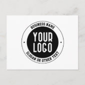 Uw zakelijke Logo of ontwerp | Vet Bewerkbare teks Briefkaart (Voorkant)