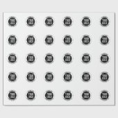 Uw zakelijke Logo of ontwerp | Vet Bewerkbare teks Cadeaupapier (Vlak)