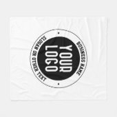 Uw zakelijke Logo of ontwerp | Vet Bewerkbare teks Fleece Deken (Voorkant (Horizontaal))