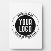 Uw zakelijke Logo of ontwerp | Vet Bewerkbare teks Fotoplaat (voorkant)