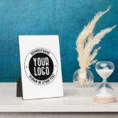 Uw zakelijke Logo of ontwerp | Vet Bewerkbare teks Fotoplaat (Zijkant)