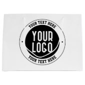 Uw zakelijke Logo of ontwerp | Vet Bewerkbare teks Groot Cadeauzakje (Voorkant)