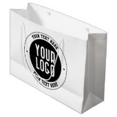 Uw zakelijke Logo of ontwerp | Vet Bewerkbare teks Groot Cadeauzakje (Voorkant Gekanteld)