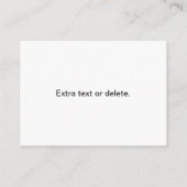 Uw zakelijke Logo of ontwerp | Vet Bewerkbare teks Informatiekaartje (Achterkant)