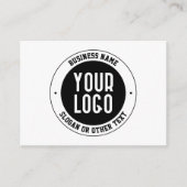 Uw zakelijke Logo of ontwerp | Vet Bewerkbare teks Informatiekaartje (Voorkant)