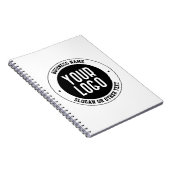 Uw zakelijke Logo of ontwerp | Vet Bewerkbare teks Notitieboek (Rechterzijde)