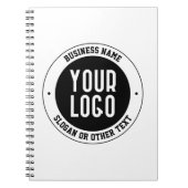 Uw zakelijke Logo of ontwerp | Vet Bewerkbare teks Notitieboek (Voorkant)
