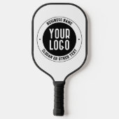 Uw zakelijke Logo of ontwerp | Vet Bewerkbare teks Pickleball Paddle (Achterkant)