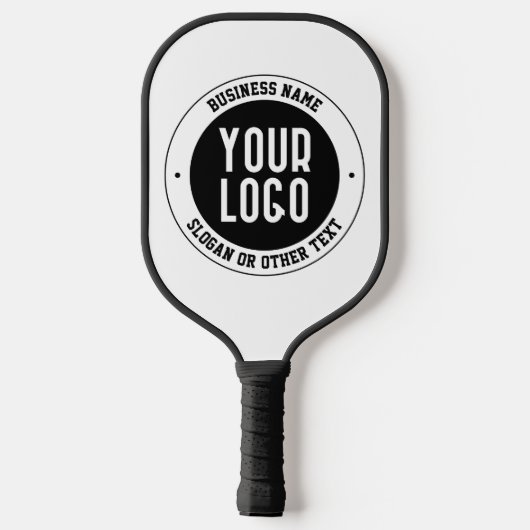 Uw zakelijke Logo of ontwerp | Vet Bewerkbare teks Pickleball Paddle (Achterkant)