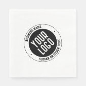 Uw zakelijke Logo of ontwerp | Vet Bewerkbare teks Servet (Voorkant)