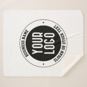 Uw zakelijke Logo of ontwerp | Vet Bewerkbare teks Sherpa Deken (Voorkant (horizontaal))