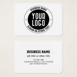 Uw zakelijke Logo of ontwerp | Vet Bewerkbare teks Visitekaartje