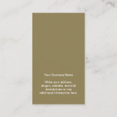 Uw zakelijke Logo Olive-verlossingskaart Visitekaartje (Achterkant)