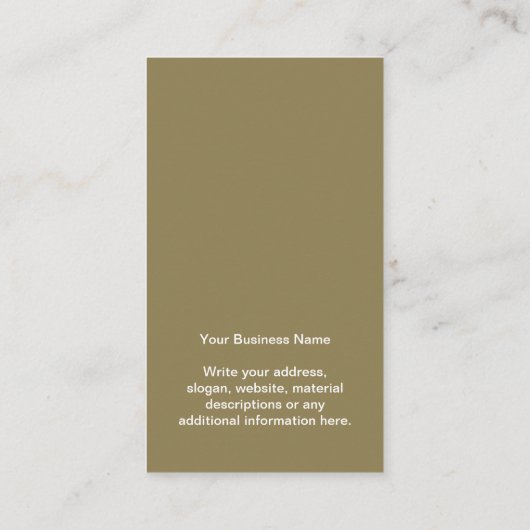 Uw zakelijke Logo Olive-verlossingskaart Visitekaartje (Achterkant)