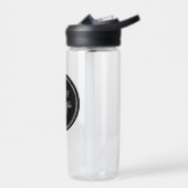 Uw zakelijke Logo op Black Circle Waterfles (Links)