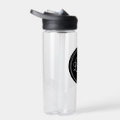 Uw zakelijke Logo op Black Circle Waterfles (Rechts)
