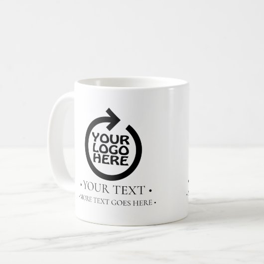 Uw zakelijke Logo op maat Koffiemok (Voorkant links)