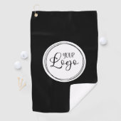 Uw zakelijke Logo op White Circle Golfhanddoek (Insitu)