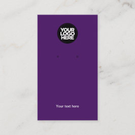 Uw zakelijke Logo Paarse Veroorzaagkaart Visitekaartje