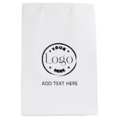 Uw zakelijke Logo Professional White Medium Cadeauzakje (Voorkant)