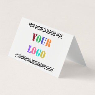 Uw zakelijke Logo Promotie Sociale Media Naam  Visitekaartje
