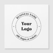 Uw zakelijke Logo & promotietekst | Wit (Voorkant)