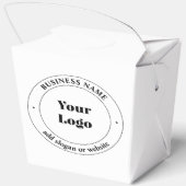 Uw zakelijke Logo & promotietekst | Wit Bedankdoosjes (Achterkant)