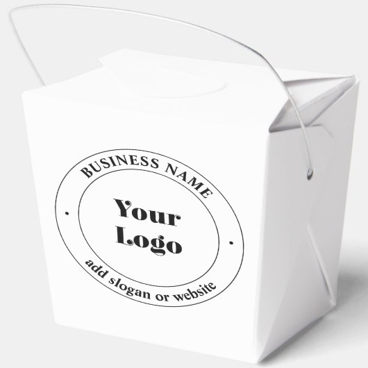 Uw zakelijke Logo & promotietekst | Wit Bedankdoosjes (Achterkant)