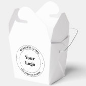 Uw zakelijke Logo & promotietekst | Wit Bedankdoosjes (Open)