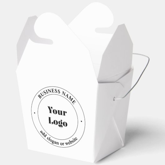 Uw zakelijke Logo & promotietekst | Wit Bedankdoosjes (Open)