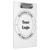Uw zakelijke Logo & promotietekst | Wit Klembord (Rechts)