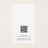 Uw Zakelijke Logo QR Code Oorbel Display Kaart (Achterkant)